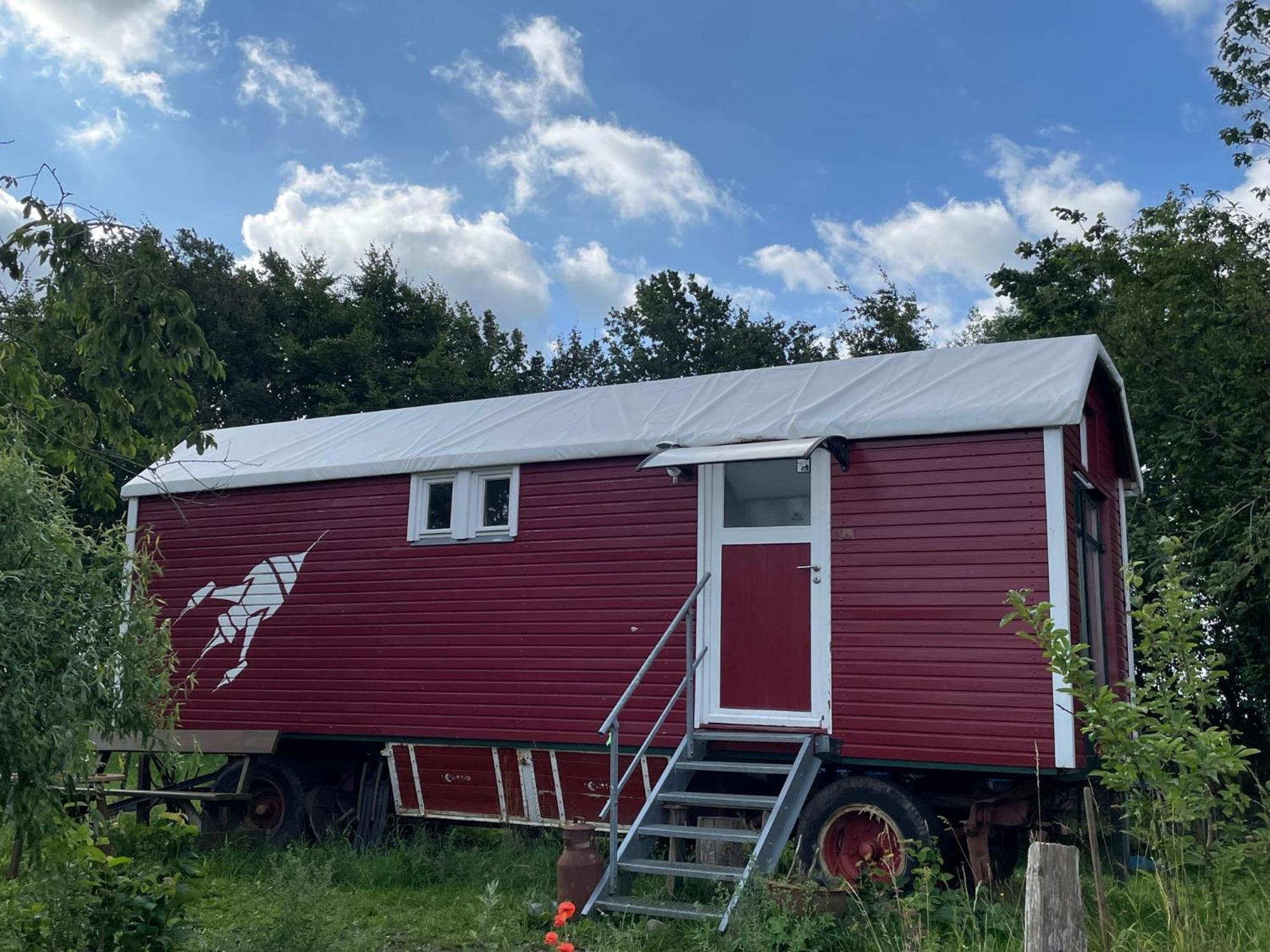 Zirkuswagen Nahe Ostsee Und Schlei Wagersrott Buitenkant foto